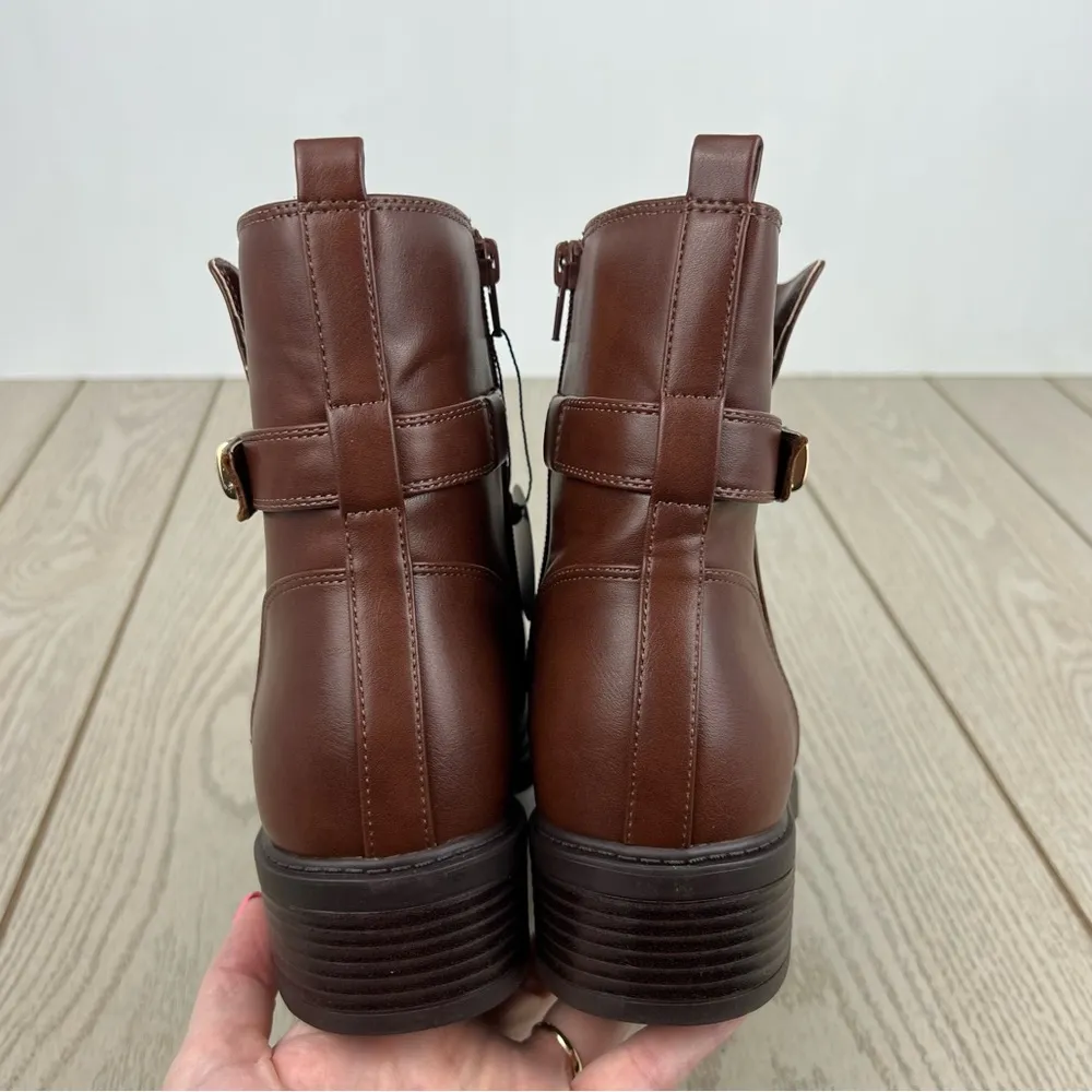 Giani Bernini Women's Becca Memory Foam Buckled Booties 11M Mocha Brown $100 - Image 7