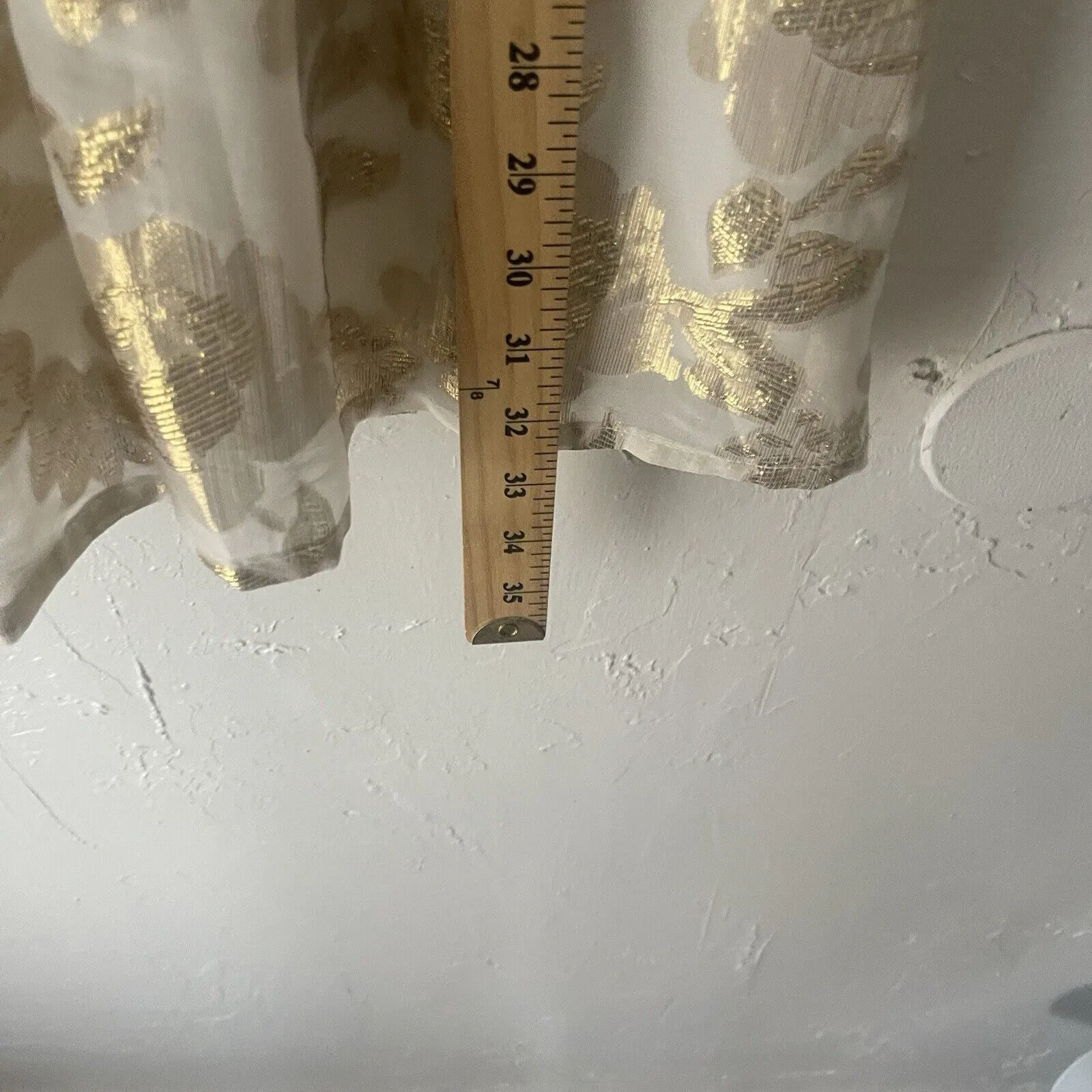 Huesday Size Small Gold Foil‎ Metallic Silk Floral Special Occasion Mini Dress - Image 9