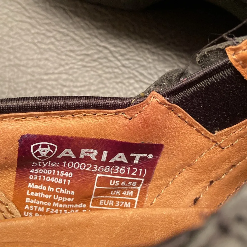 Ariat Work Steel Toe Safety Clog Women’s 6.5B Black Leather Slip Oil Resistant - Image 4