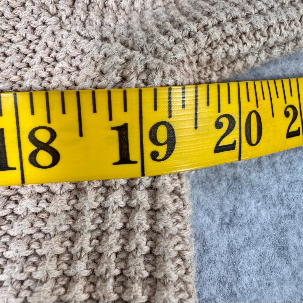 JEANNE PIERRE Women’s Cotton Knit Cowl Neck Sweater - Cream Size Large - Image 5