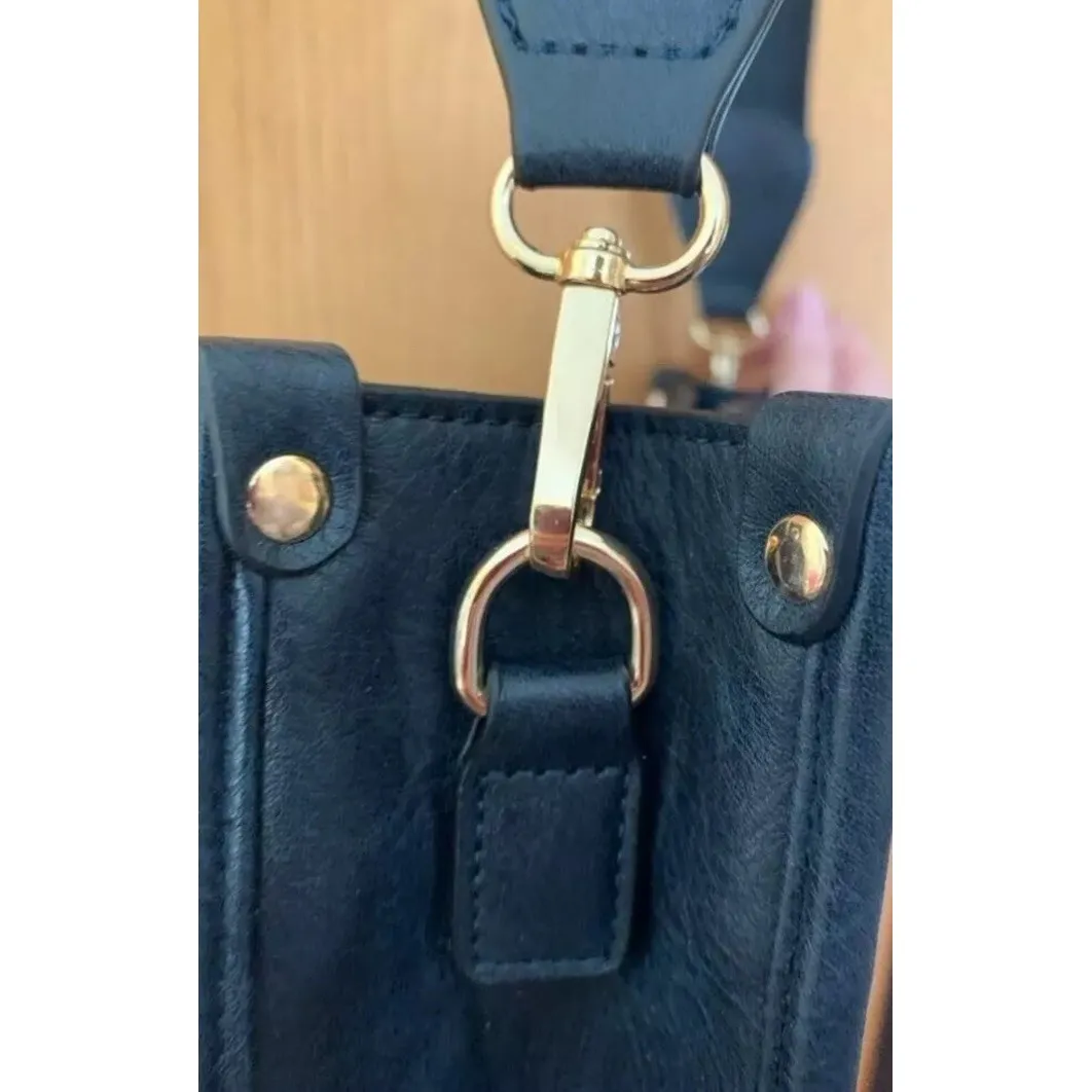 Caitina Vegan Leather Hobo‎ Trendy Crossbody Shoulder Bag w/ adjustable straps - Image 12