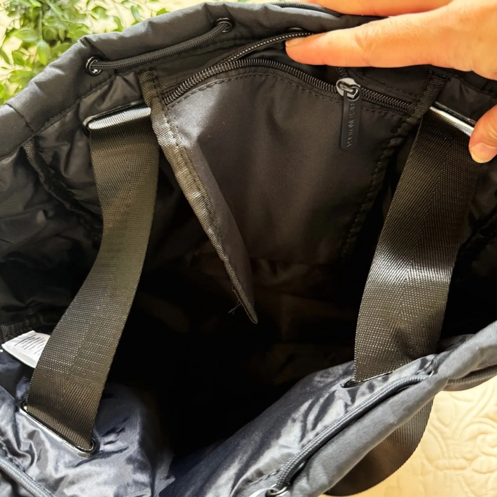 NWT Beyond Yoga Black Convertible Backpack Tote Bag - Image 7