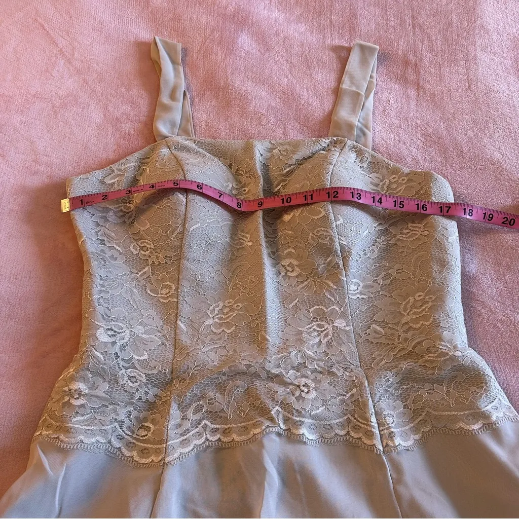 NWOT off white chiffon sleeveless wedding dress size 12 lace matching jacket - Image 9