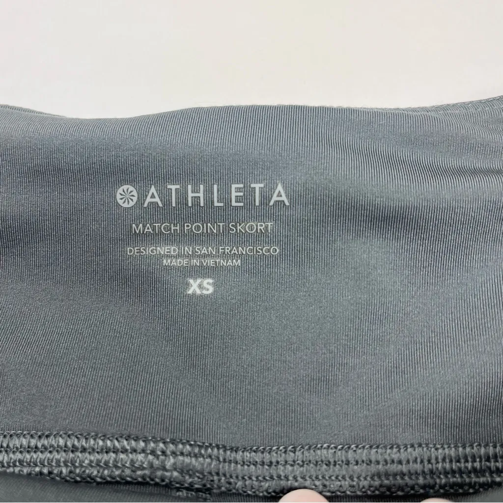 Athleta‎ Womens Match Point Skort Size XS Heathered Gray Stretch Athletic *FLAW - Image 4
