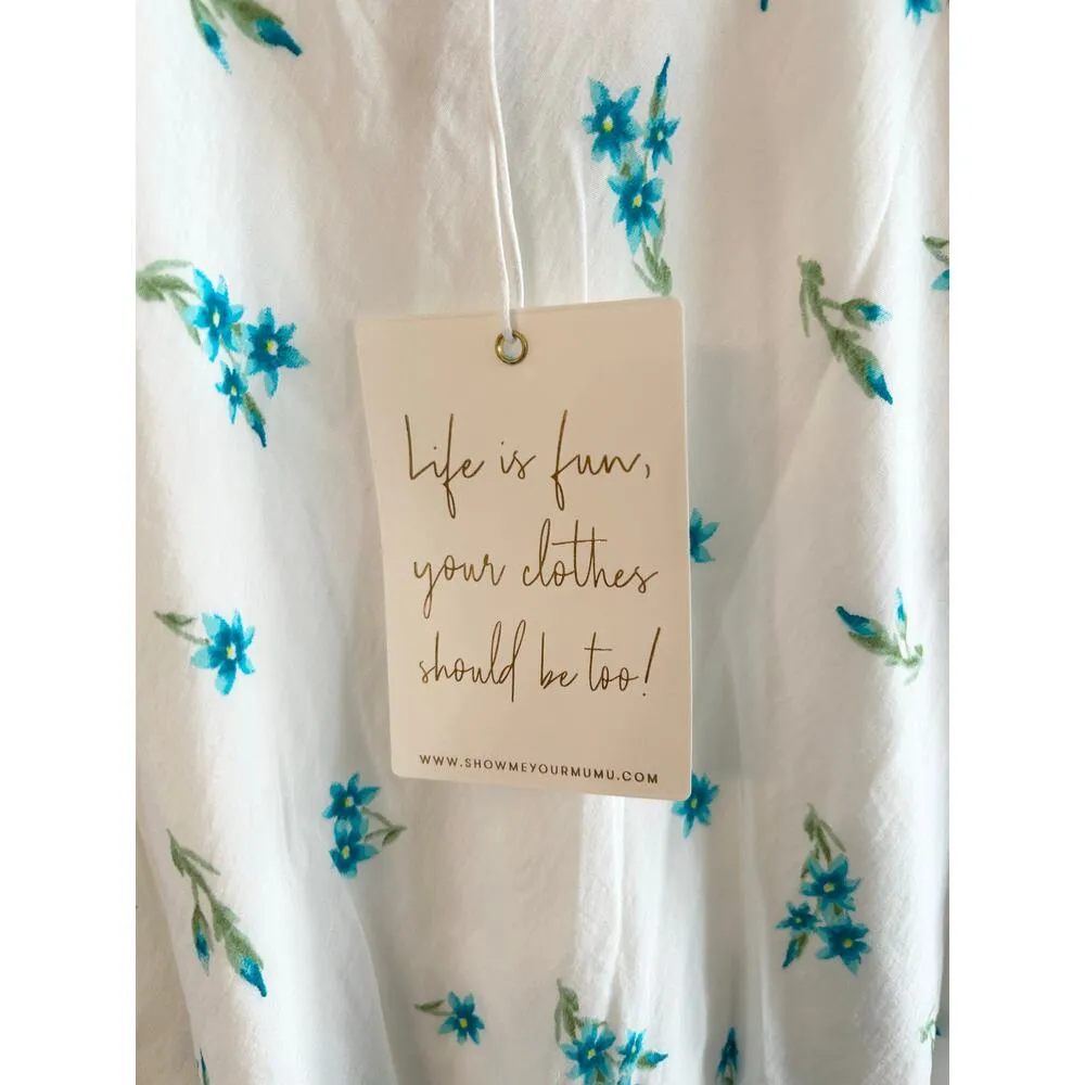 Show Me Your Mumu Serenade Mini Dress in Bluebell Ditsy M NWT - Image 6