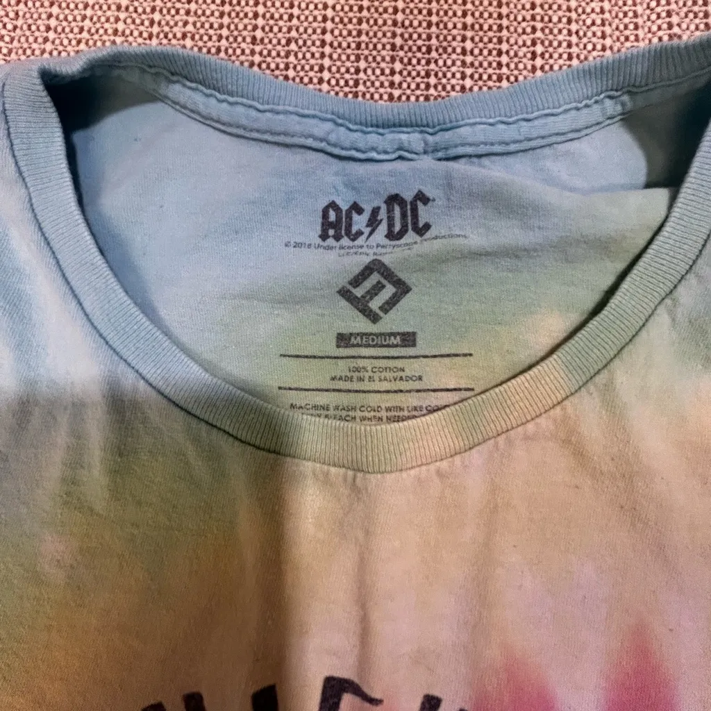 AC/DC Tie-Dye High Voltage Tee - Image 6