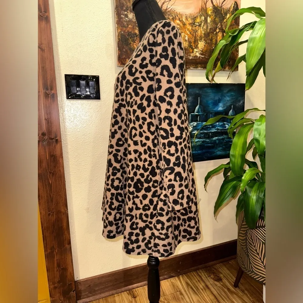 Peach Love California Animal Print Mini Babydoll Dress Medium - Image 3