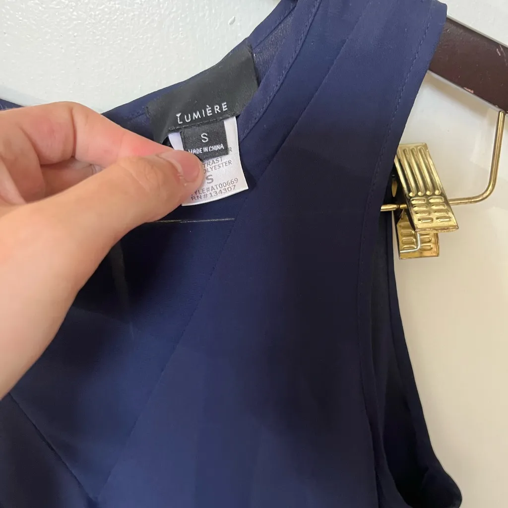 Lumiere Blue Tank Top Blouse - Image 4