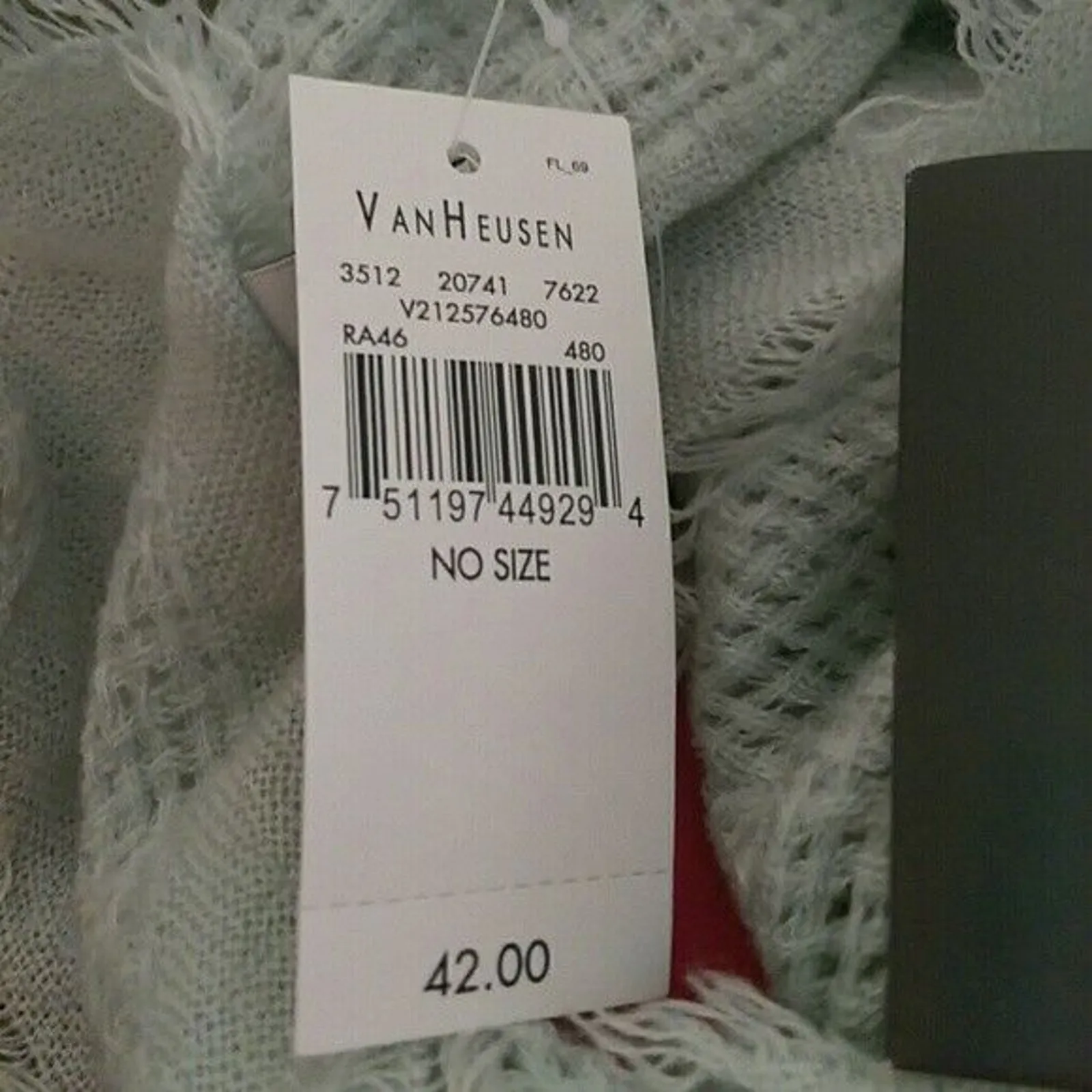 Van Heusen Light Green Square Scarf - New - Image 2