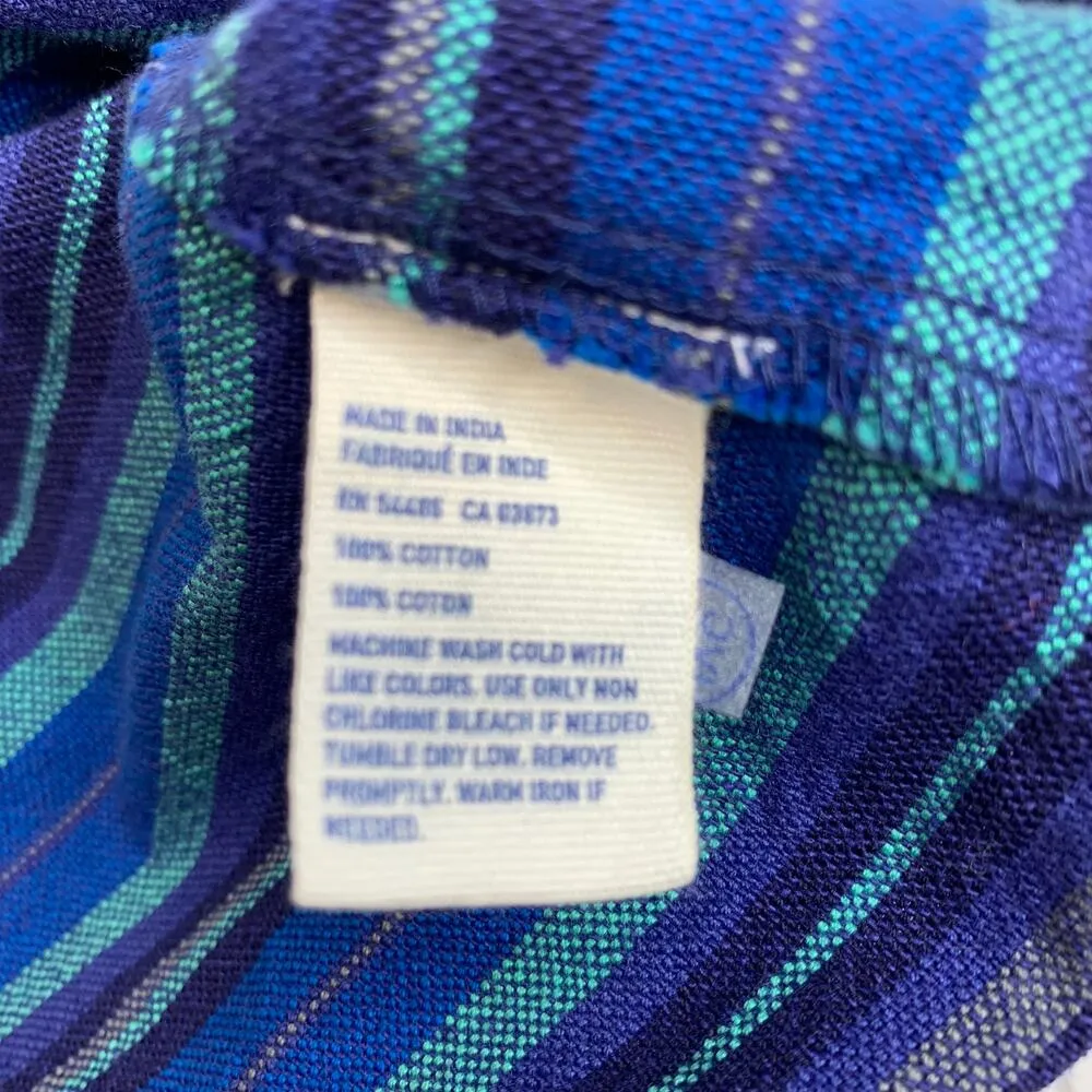 American Eagle Blue Purple Aztec Blanket Pattern Mini Skirt Sz 8 - Image 4