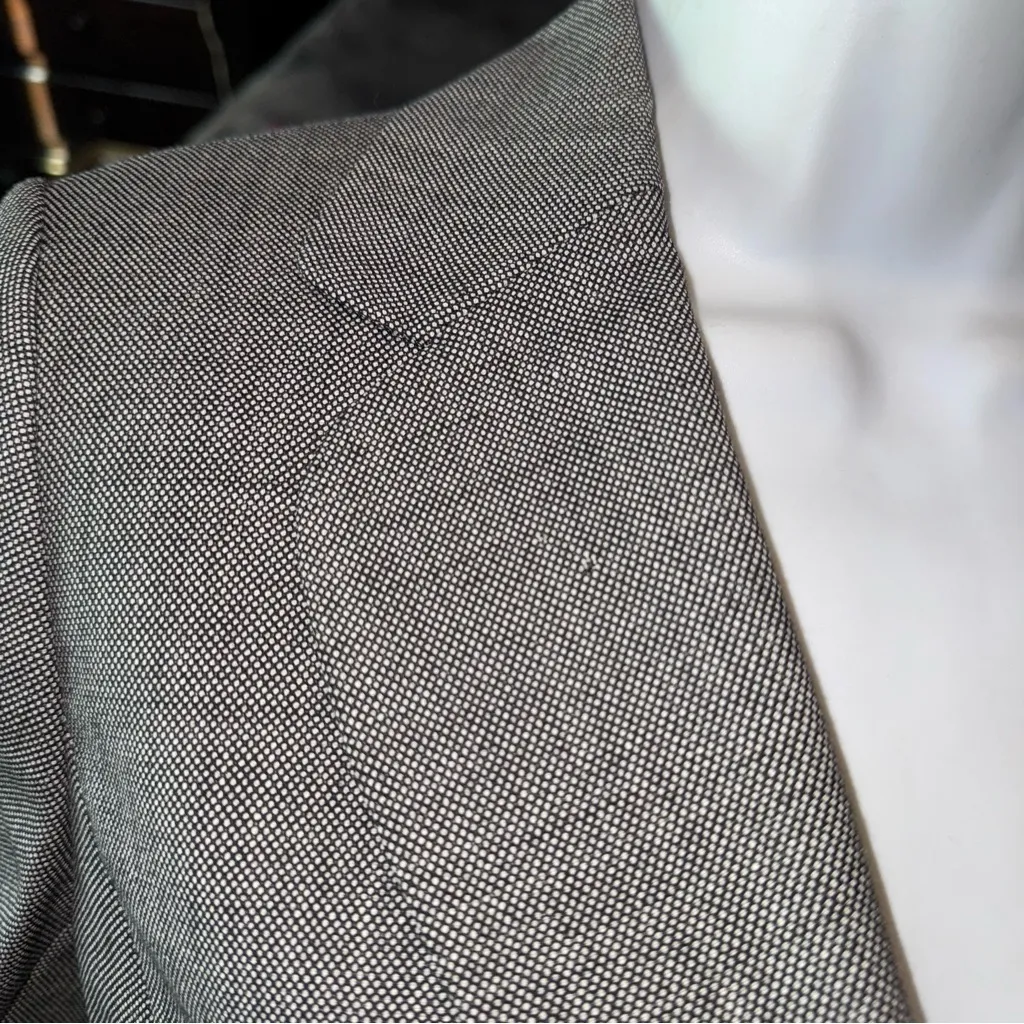 Ann Taylor New w $228 Tags Gray Long Sleeve Grey Blazer Coat Womens XS 2 - Image 6