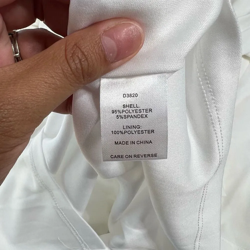 Alexia Admor Nicolette Draped Bodice Event Dress Off White Medium - Image 10