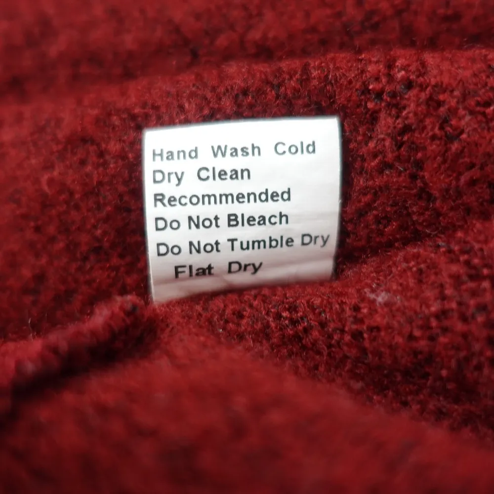 1988 Oversized Baggy Loose Fit Burgundy Red Rust Sweater - Image 6