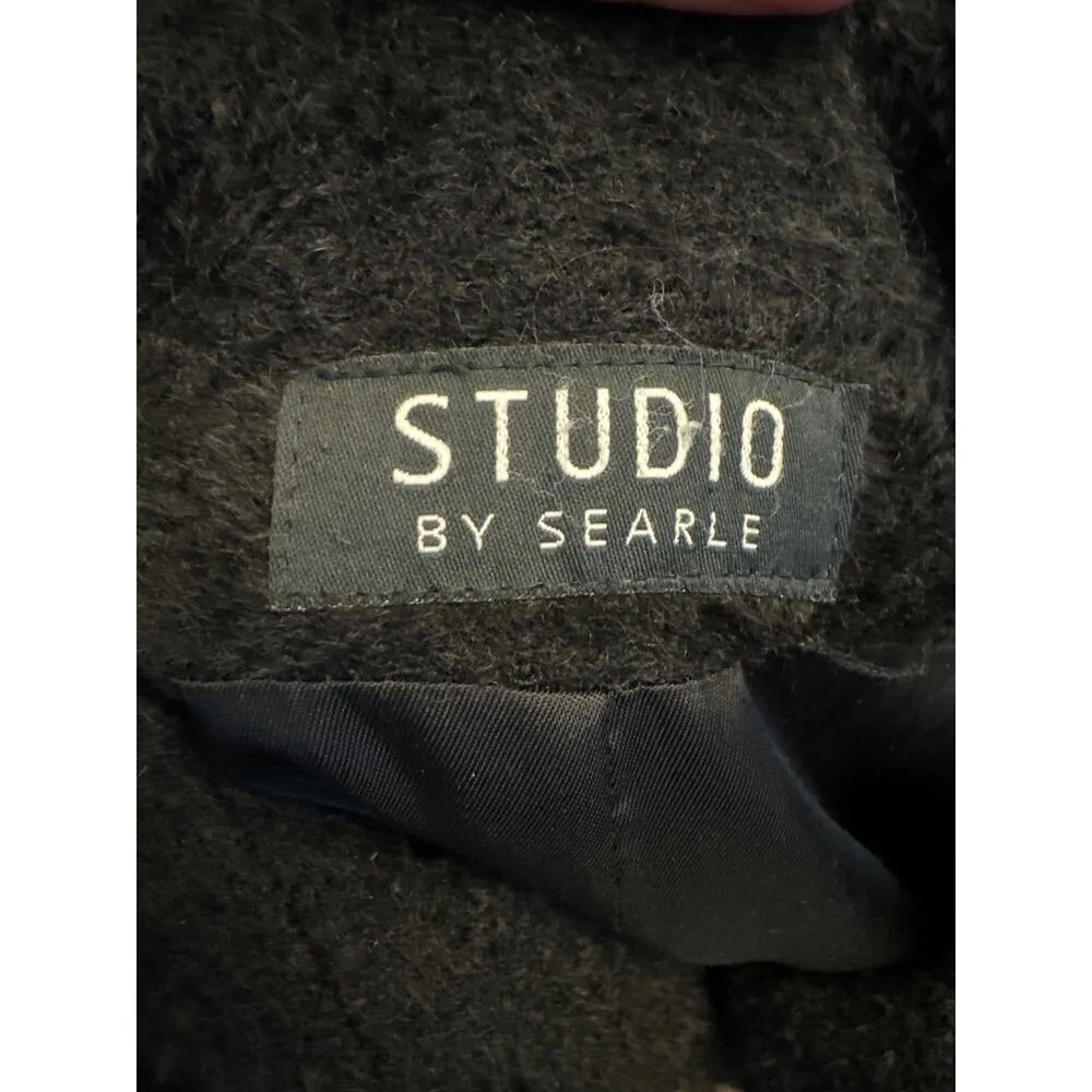Vintage Studio By Searle Alpaca Coat in Black size medium - Image 11