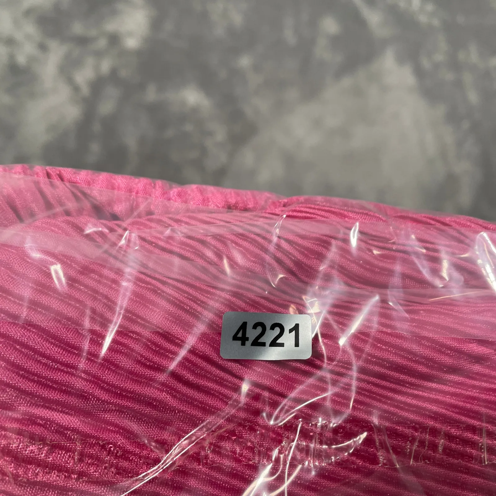 Sleeper Pajama Set Medium Pink Origami Plisse Flowy Silky Lounge Flared Stretch - Image 12