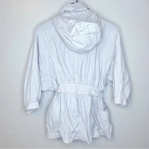 Cole Haan Pearl Windbreaker Tie Belt Hooded‎ Jacket Size Small - Image 3