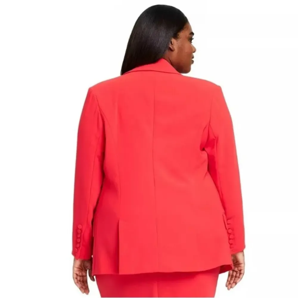 Sergio Hudson x Target Blazer Size 1X Women’s Plus Jacket Red Tailored NWT - Image 2