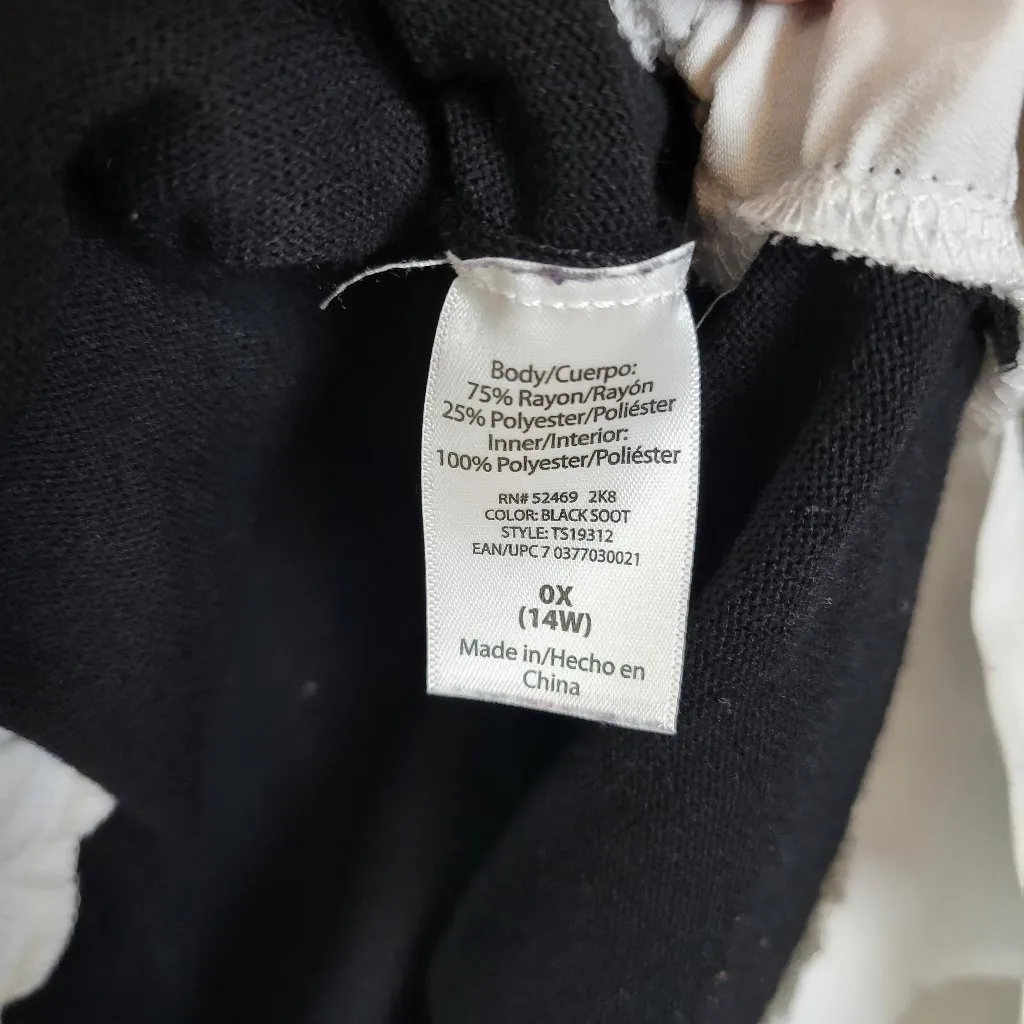 Terra & Sky Long Sleeve Peplum Hem Blouse Top 14W‎ - Image 8