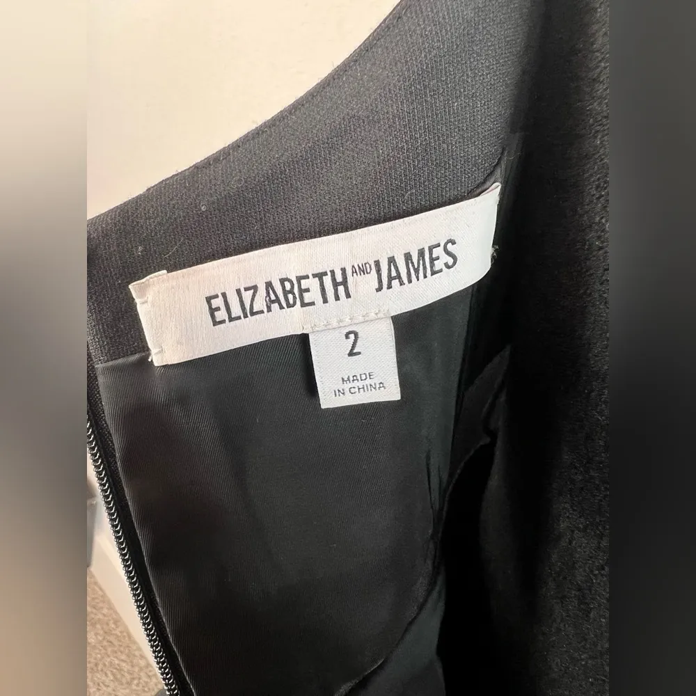 Elizabeth and James Fit and Flare Dress in Black Size 2 - Image 7