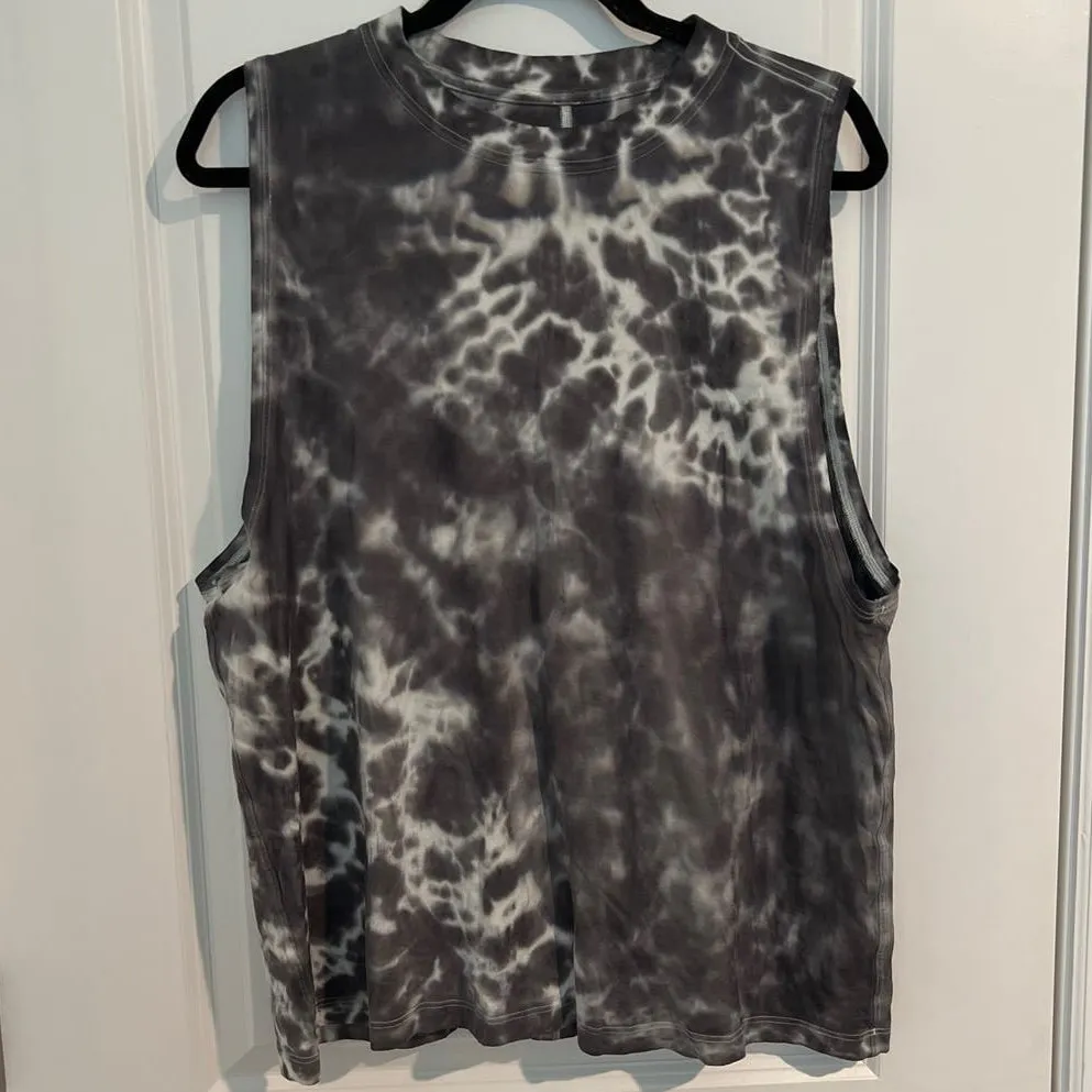 Lululemon All Yours Tie Dye Sleeveless Athletic Tank Top Graphite ptp21 - Image 3