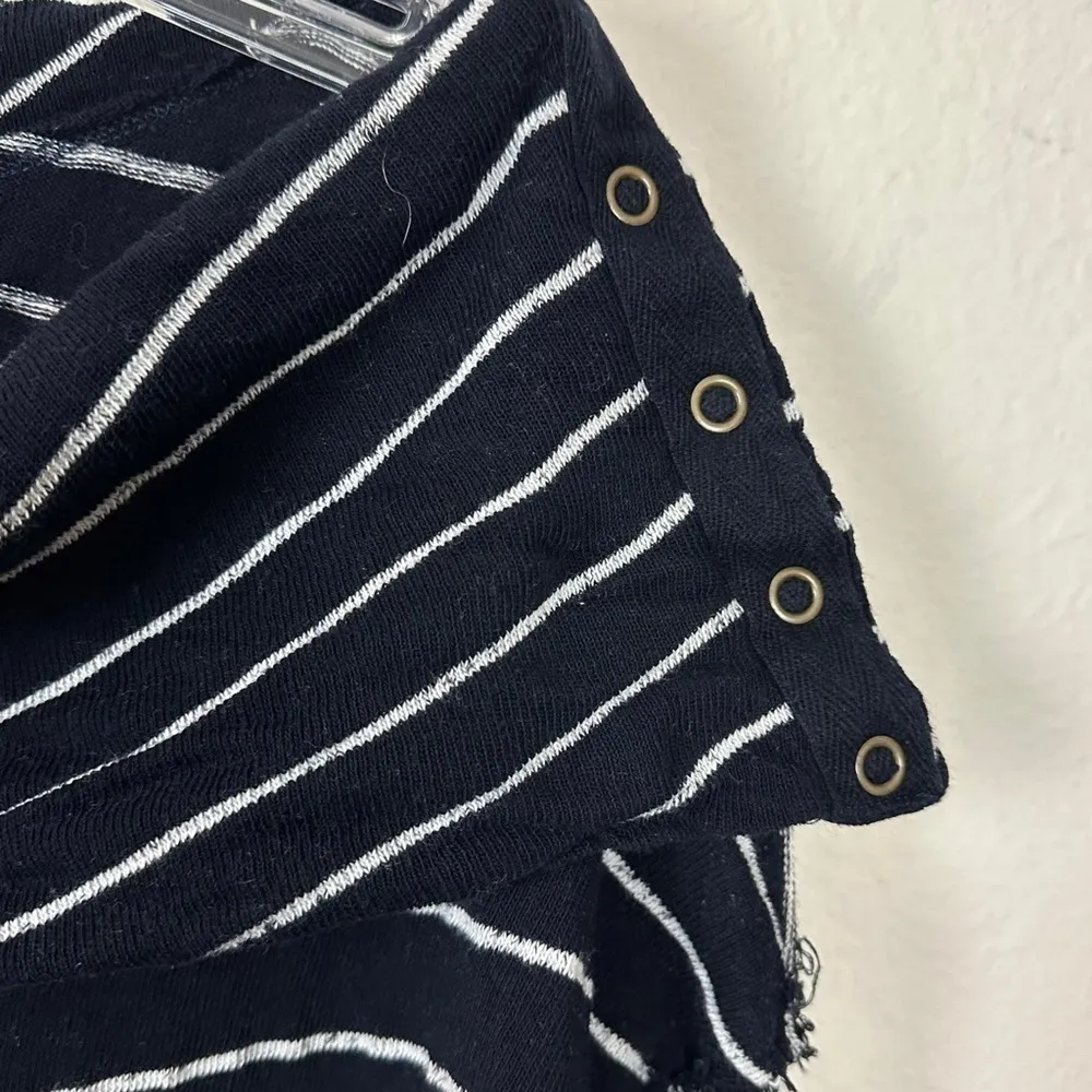 Free People LagenLook Gotta Have It Cowl Neck Oversized Raw Hem Tunic Top Small - Image 12