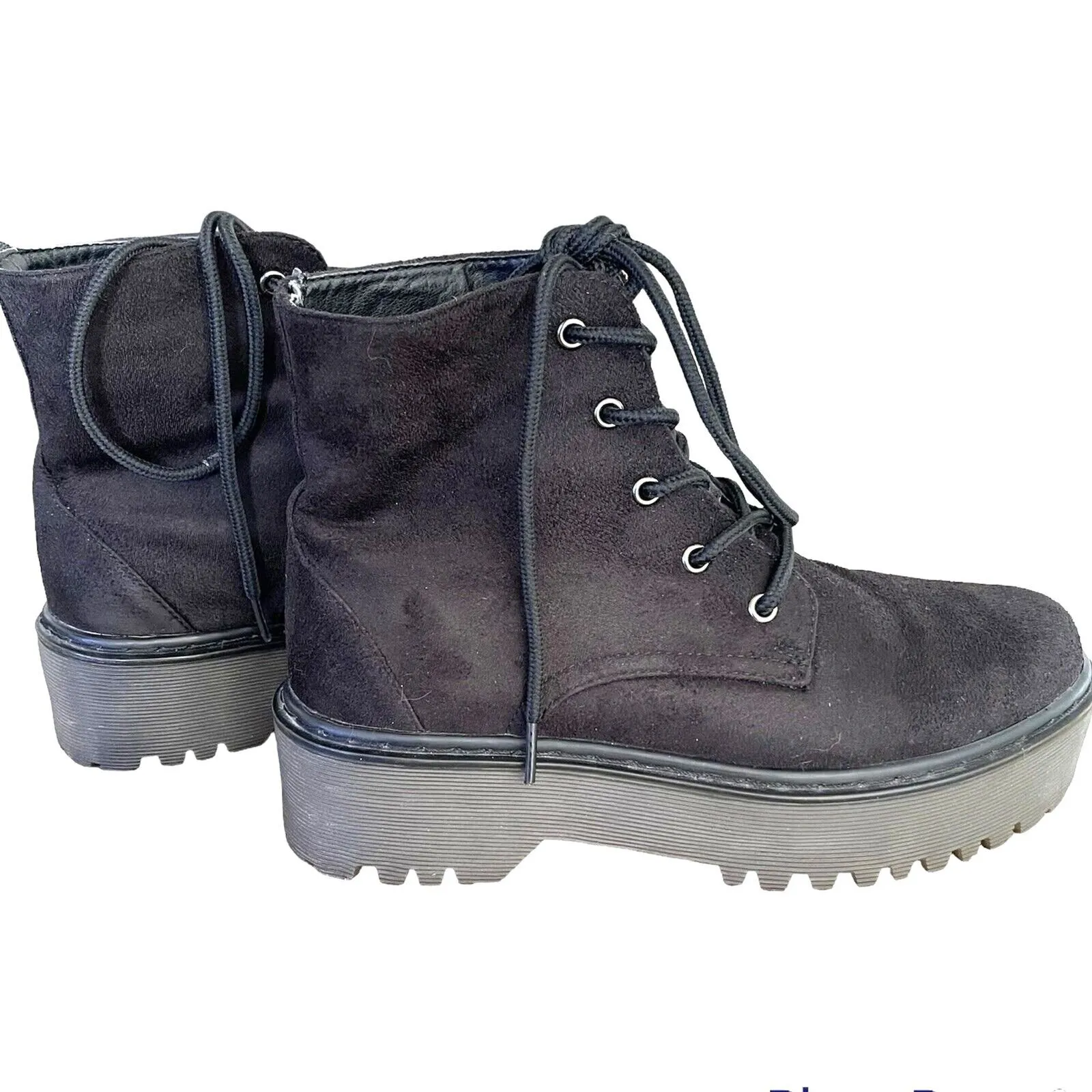 Glaze Womens Sz 6.5 Boots Combat Chunky Ankle lugged Utility Gothic Y2K Grunge - Image 3