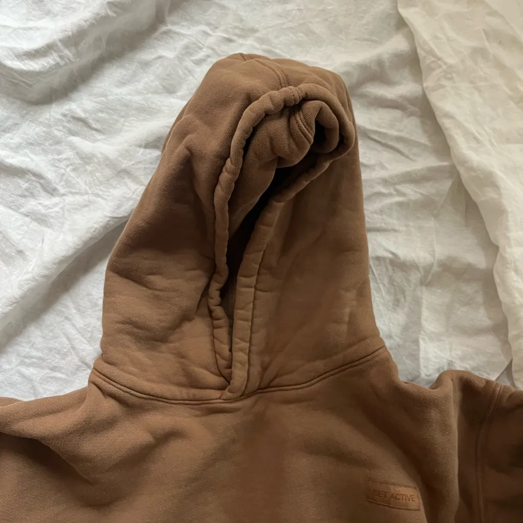 Set Active Brown  Hoodie Sweater - Image 4