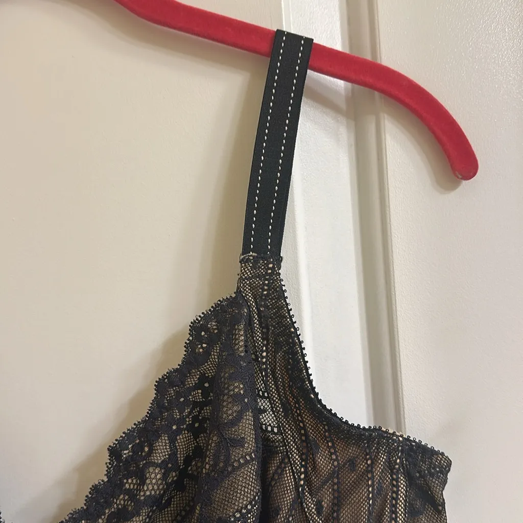 Chantelle Rive Gauche Full Coverage Unlined Bra 36DDD Black - Image 6