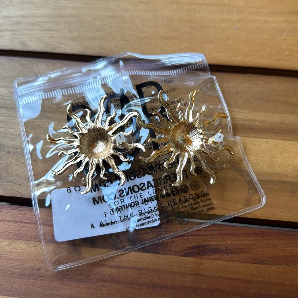 8 Other Reasons Gold Sunburst Earrings - Image 2