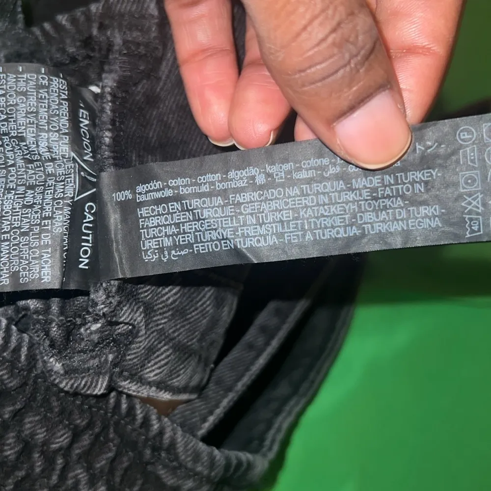 NWT Zara The Denim Cropped Black Studded Bralette size XS - Image 9