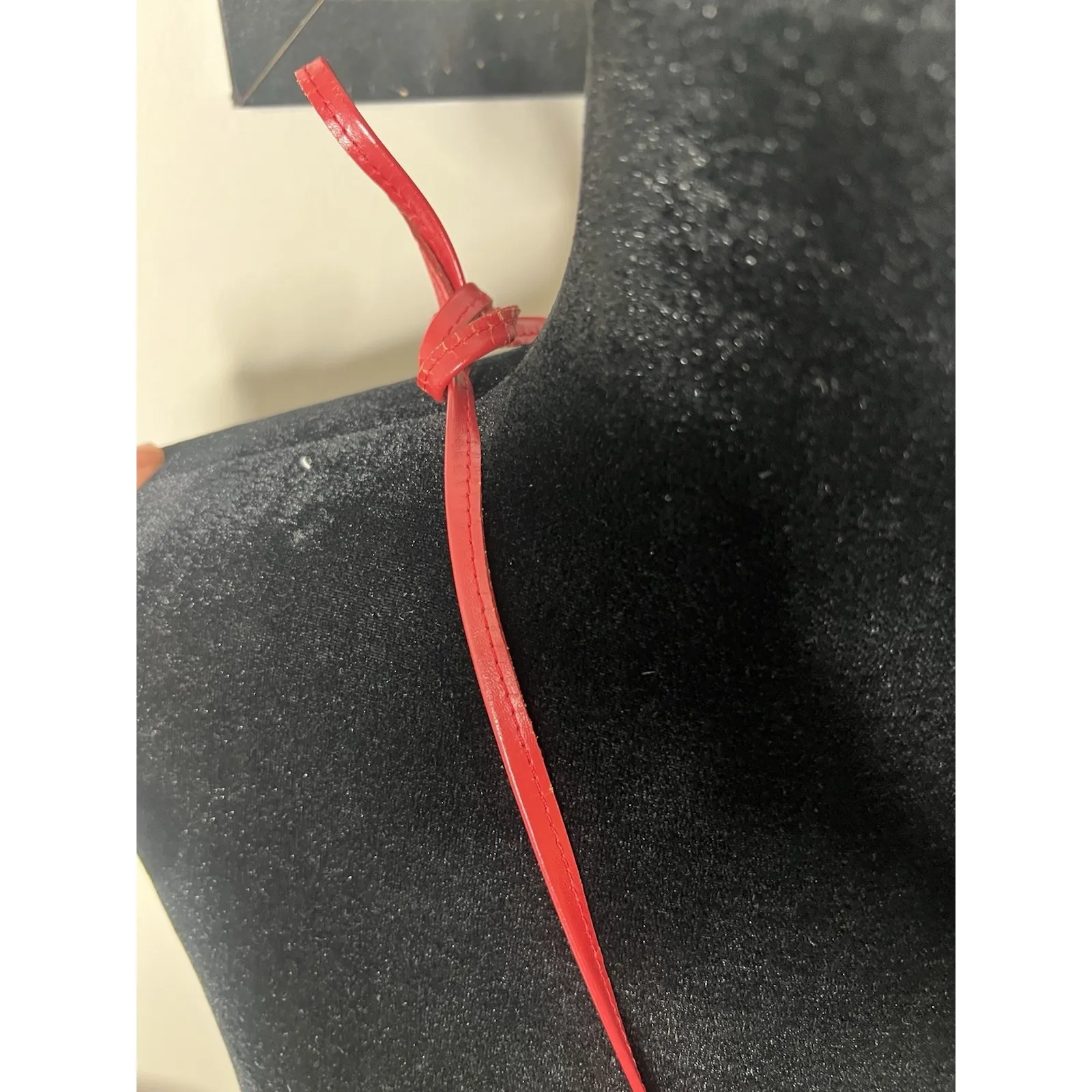 Vintage Genuine Red Leather 1970s Crossbody Bag Handmade In Brazil - Image 6