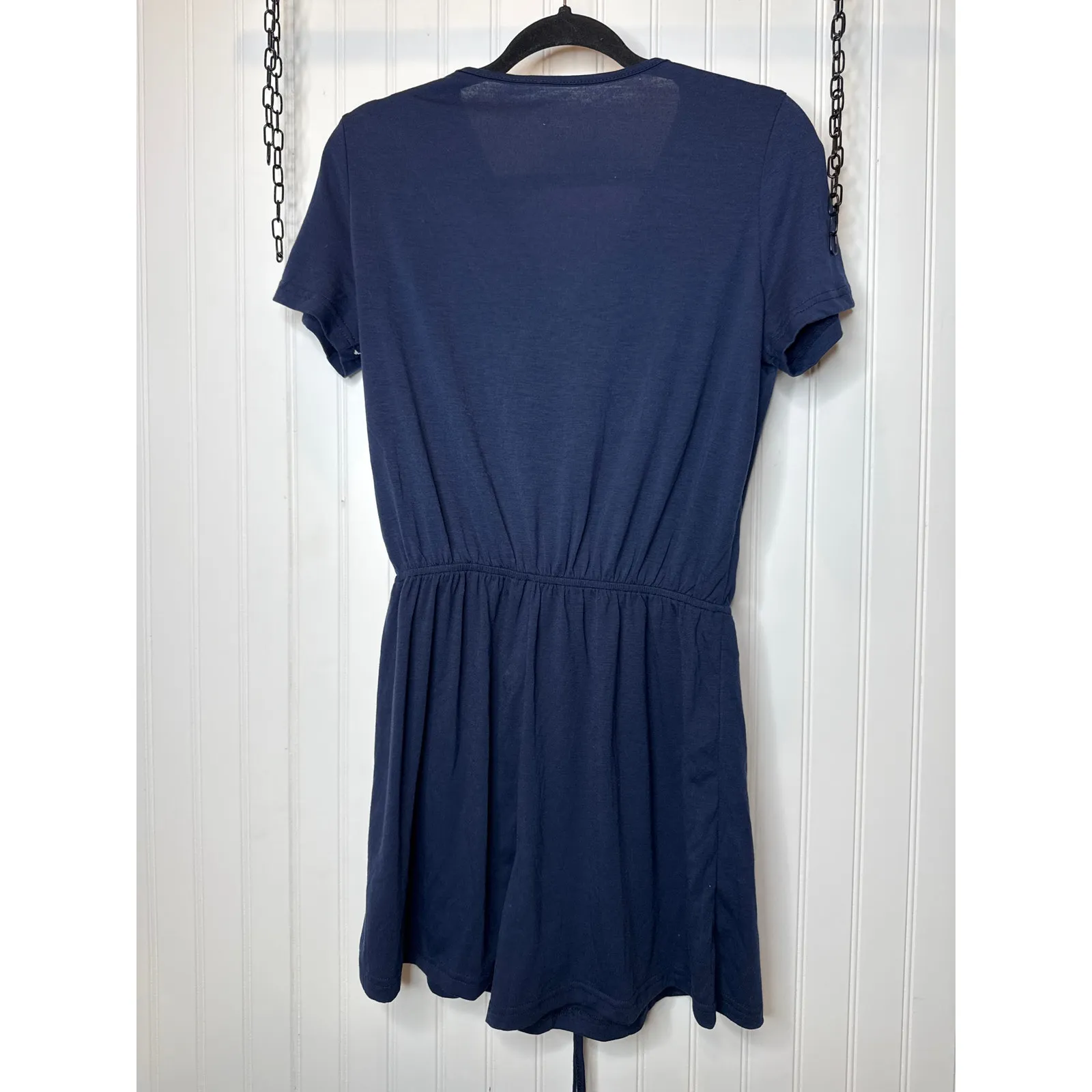 NWT Cupshe LOT of 2 Rompers - Navy Blue  Casual Short Sleeve Beach Bundle Sz M - Image 5