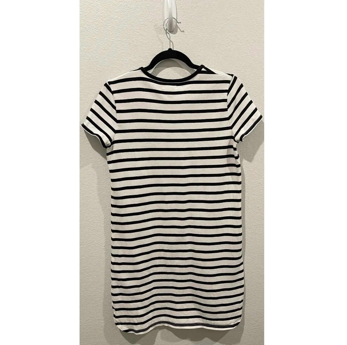 Madewell  Black And White Striped Mini Dress  - Image 3