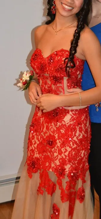 Red Formal Dress - Image 2