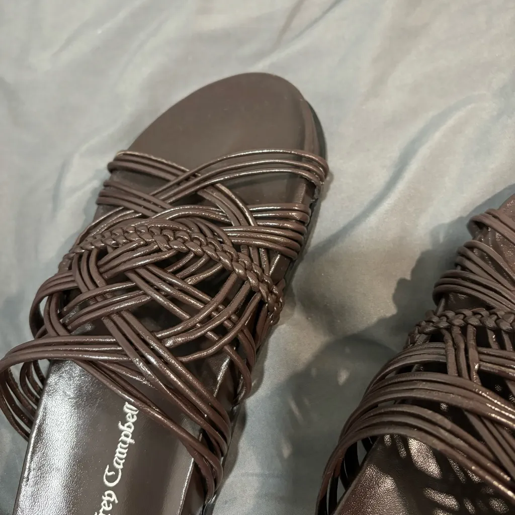 Jeffrey Campbell  Brown Braided Sandals - Image 2