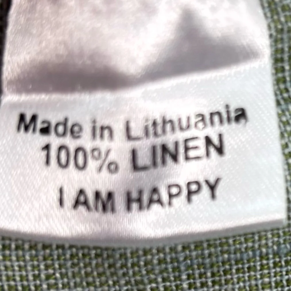 Flax L Linen Button Front Tunic Top Blouse in Sage - Image 9