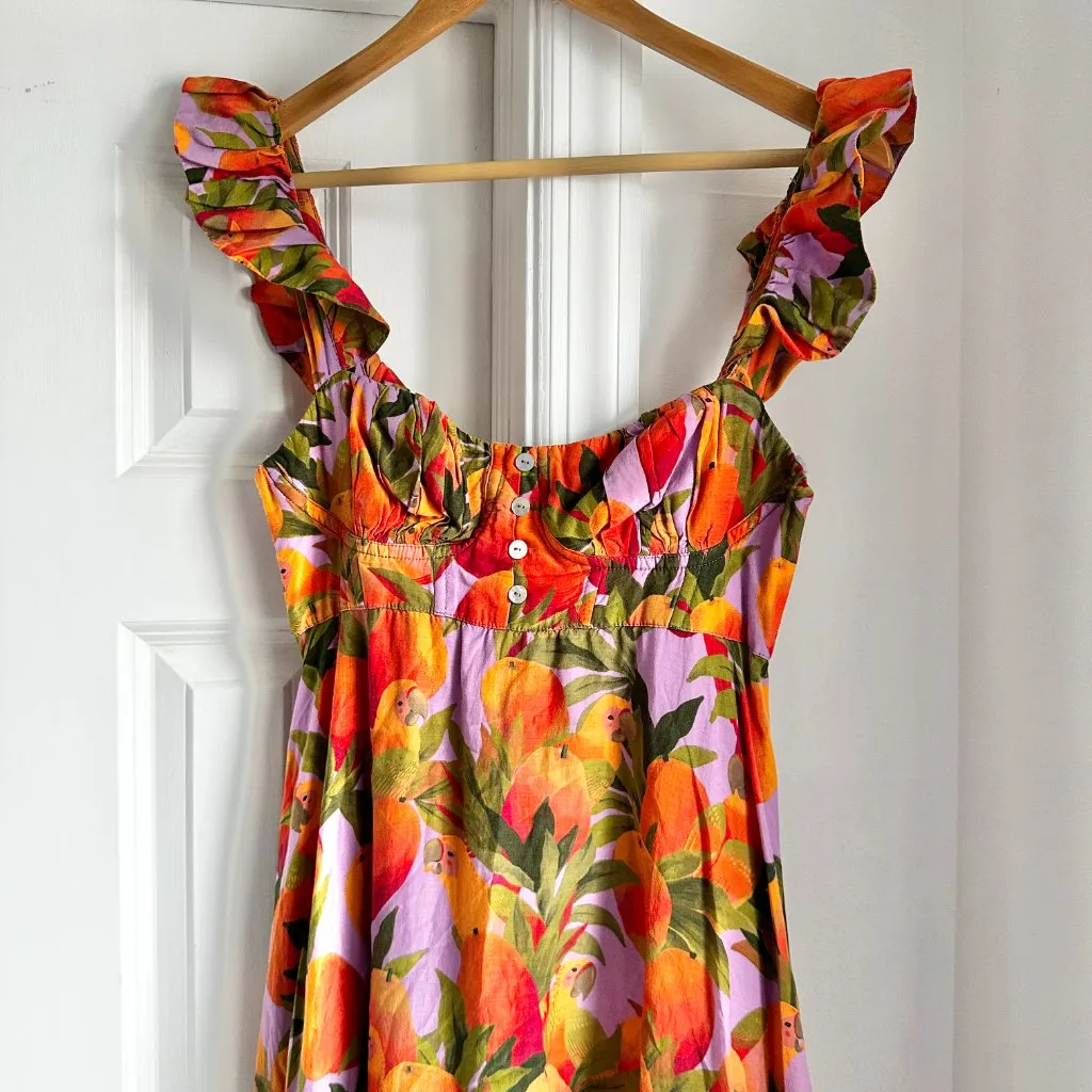 Farm Rio Mango Macaw Maxi Dress - Image 4