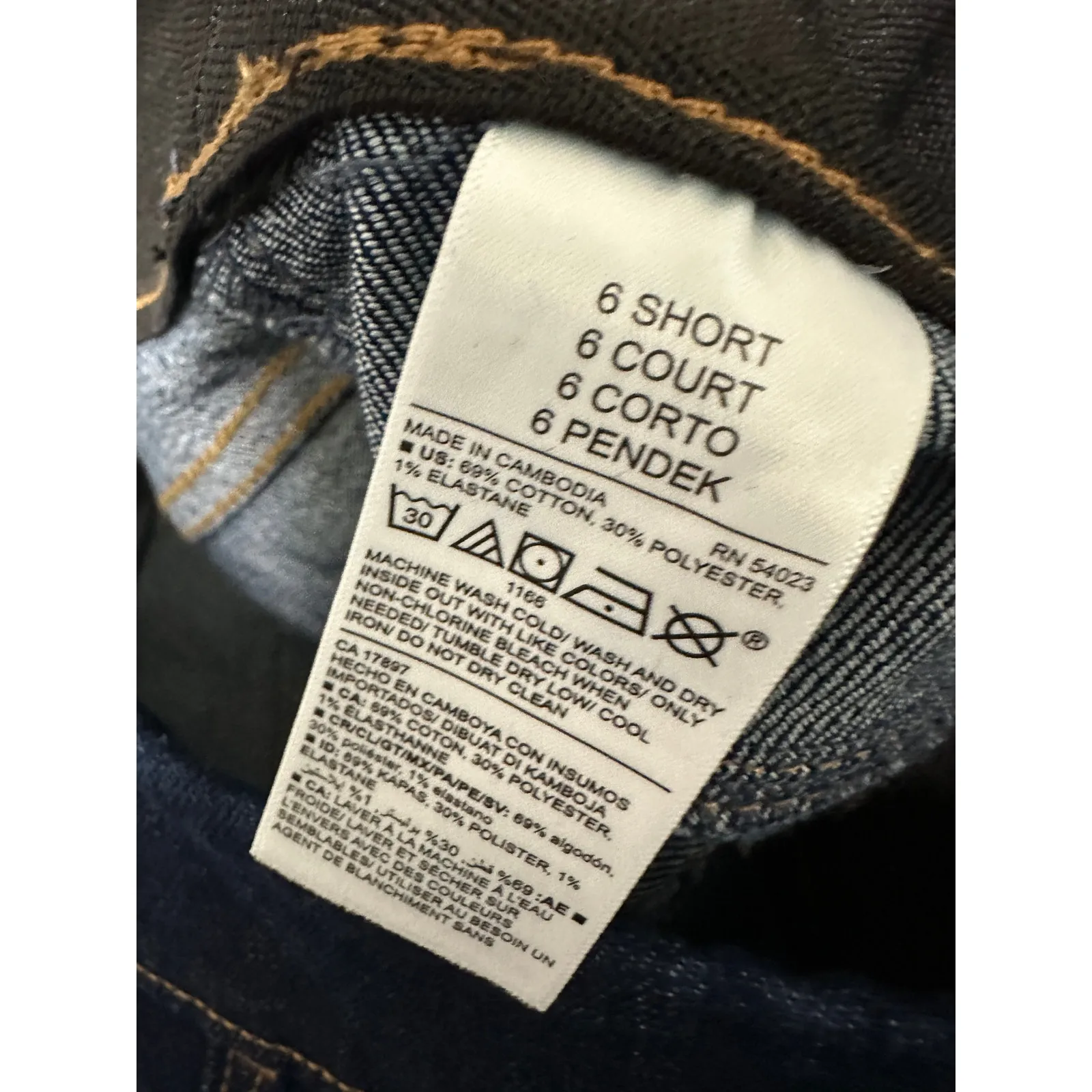 Old Navy Dark Wash Mid-Rise Rockstar Super Skinny Jeggings Denim Women 6 Short - Image 6