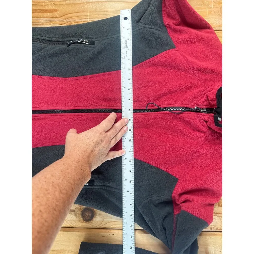 Mountain Hardwear Women’s Size 8 Red & Gray Polartec Fleece Full Zip Jacket - Image 7