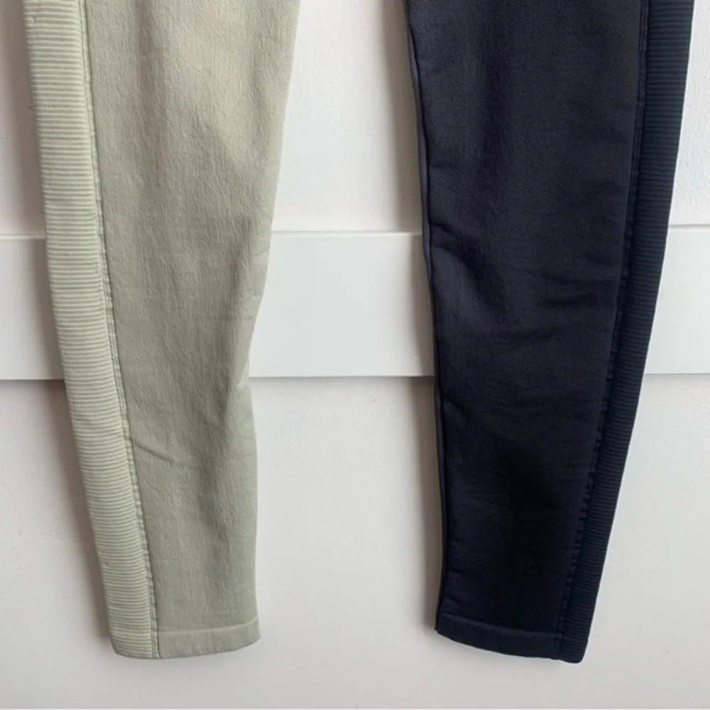 Cara Loren Two Toned Cream & Gray Crop Top & Leggings Size L - Image 15