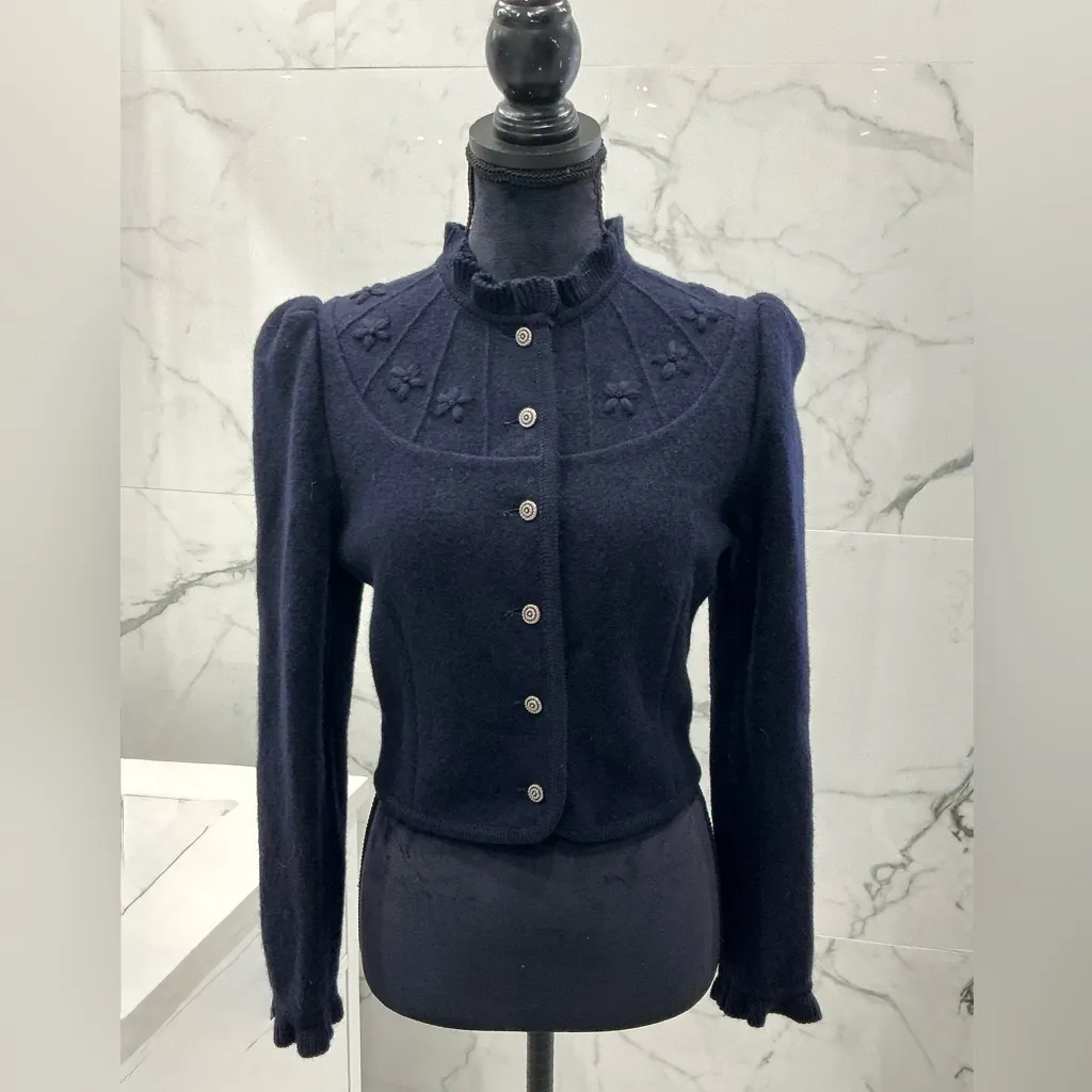 Dressy wool cardigan 🌹 Blue Size undefined - Image 12