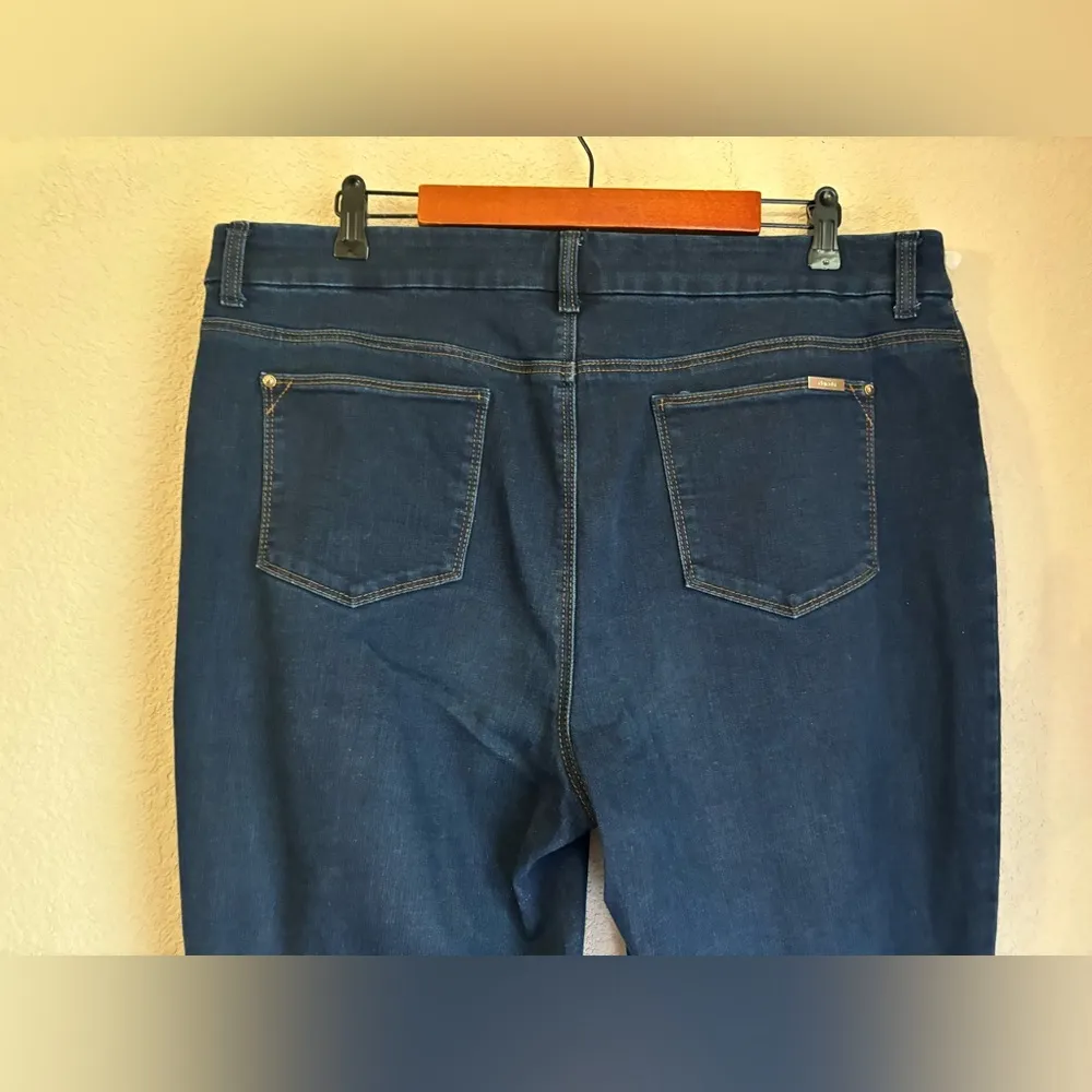 Chico’s So Slimming Girlfriend Slim Leg Dark Wash Mid High Waist Jeans 3… - Image 7