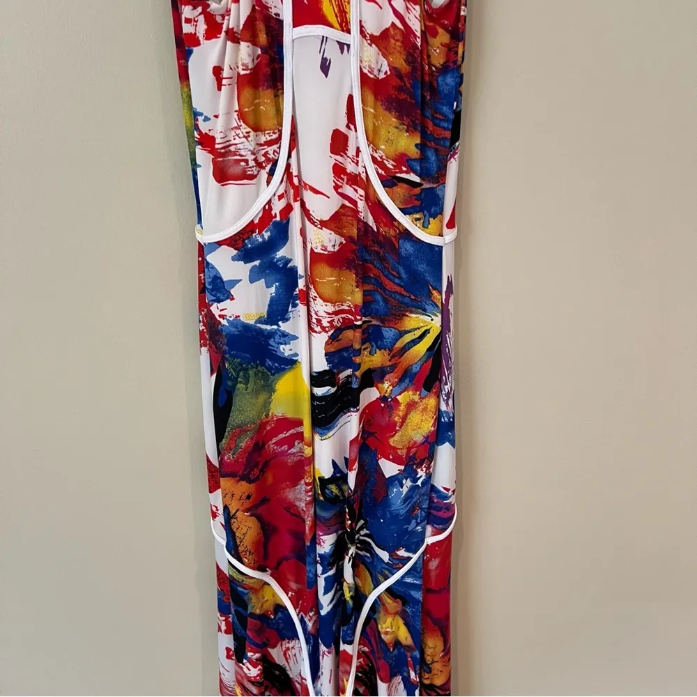 Abi Ferrin Hope Maxi Sleeveless Dress in Maui Blooms | Size 0 - Image 8