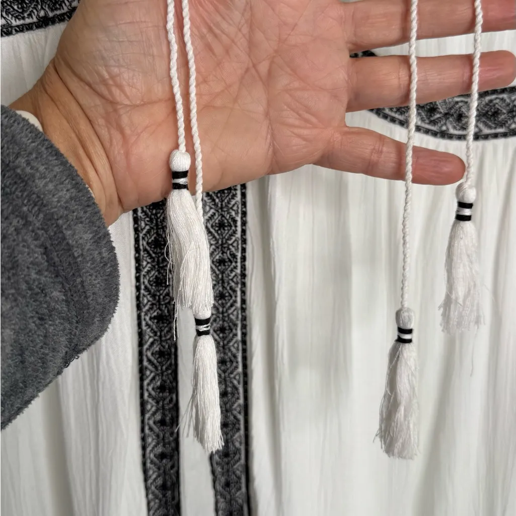 Old Navy Boho White With Embroidered Detail Bohemian Short Dress XXL NWT - Image 5