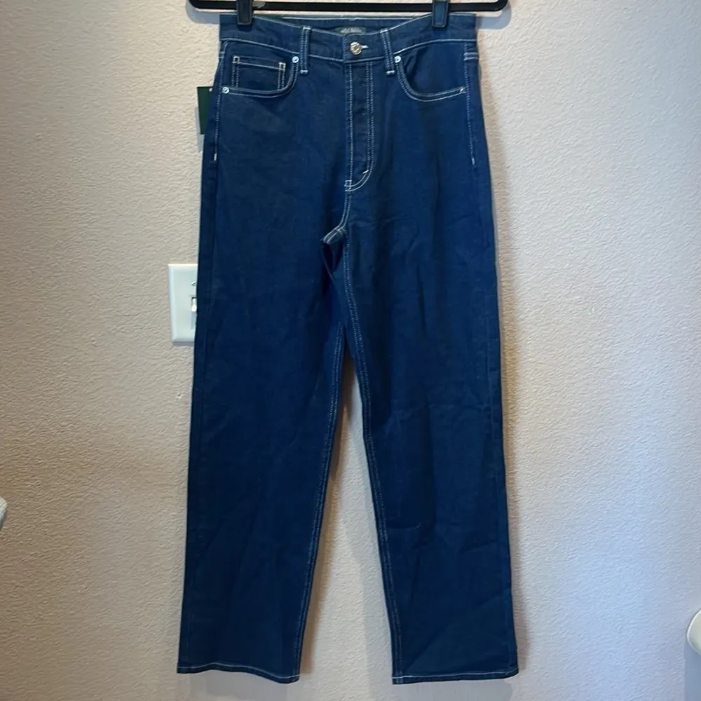New Wild Fable Super High Rise Straight Leg Button Fly Blue Jeans Size 6 - Image 5