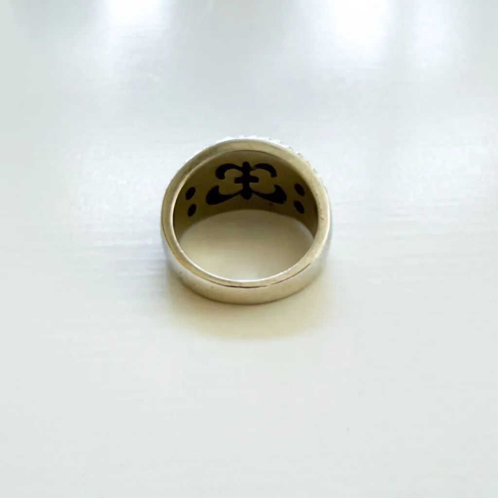 Judith Ripka Sterling Silver Rope Domed Ring Size 9 - Image 7