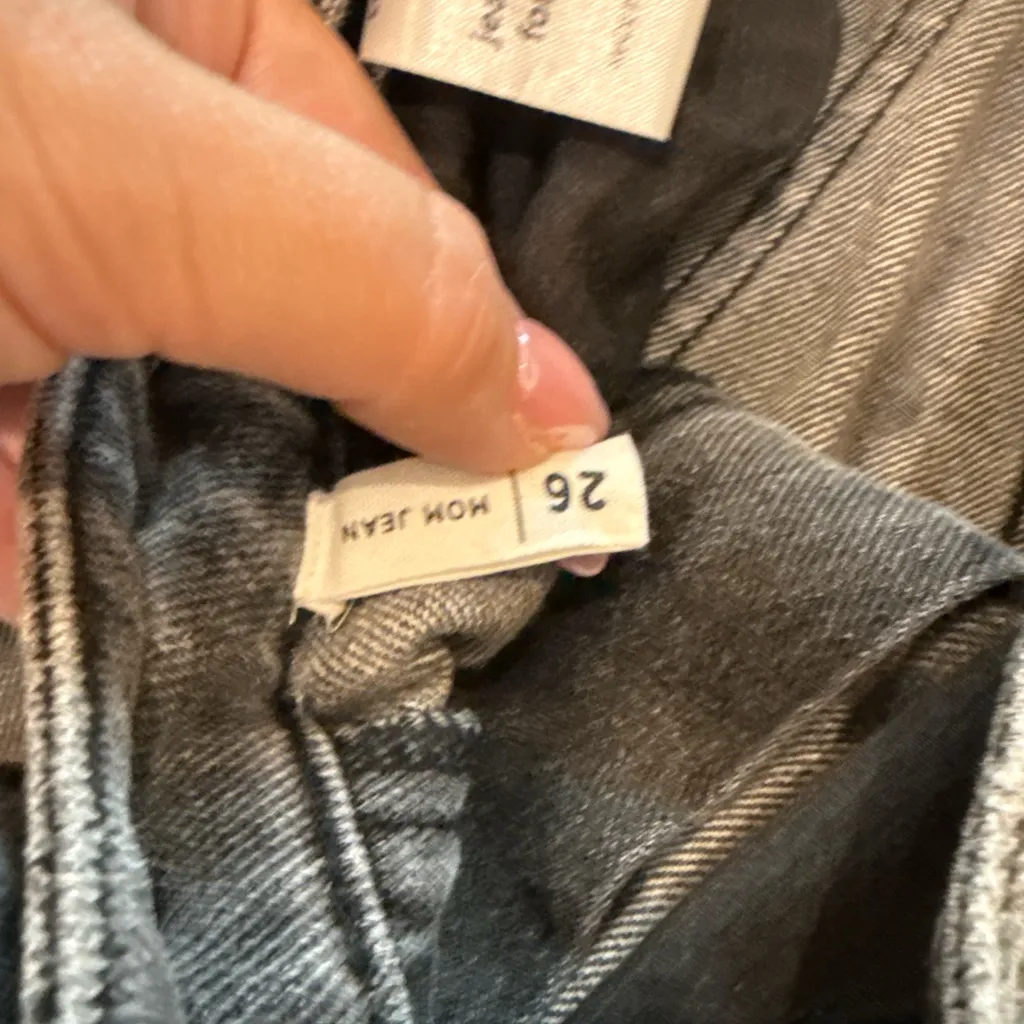 PacSun ‘Go. Good Jeans’ Distressed Straight Jeans Size 26 Gray Vintage Wash - Image 5