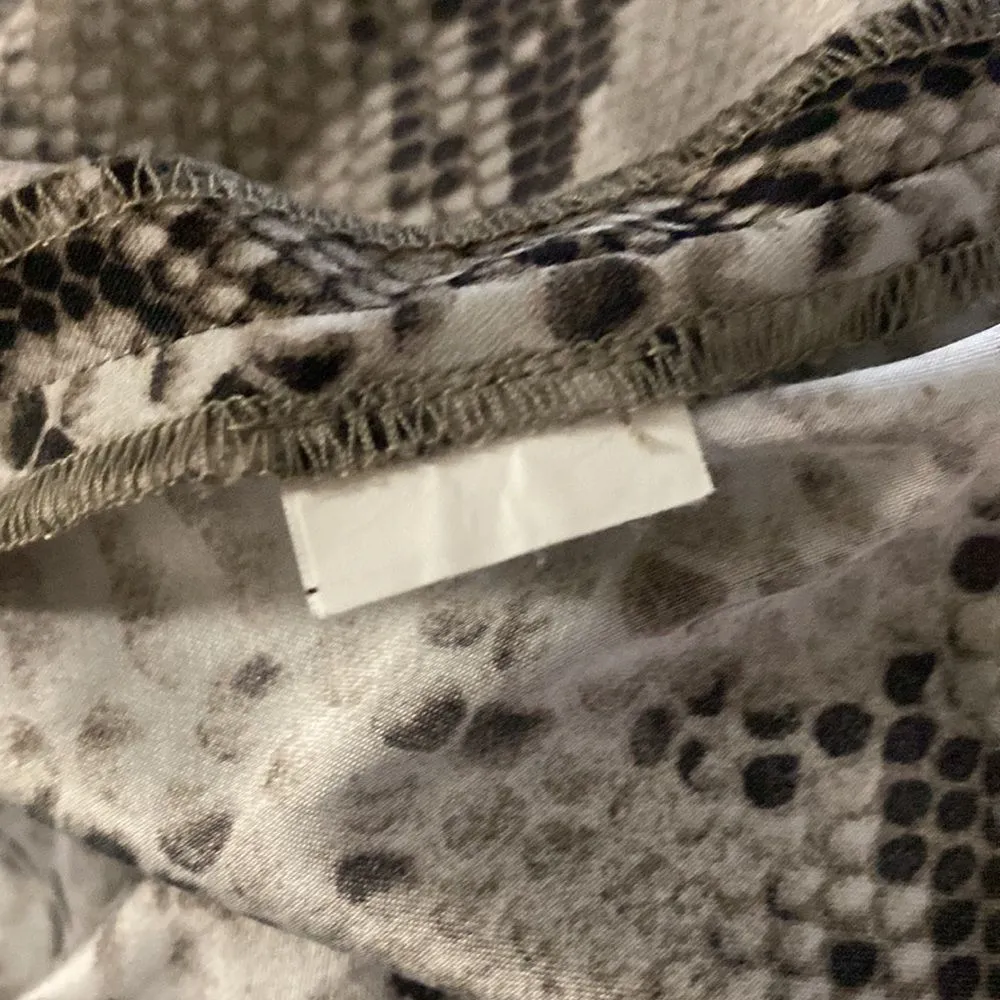 ZARA WOMAN Snakeskin Large Sheath Dress - Image 9