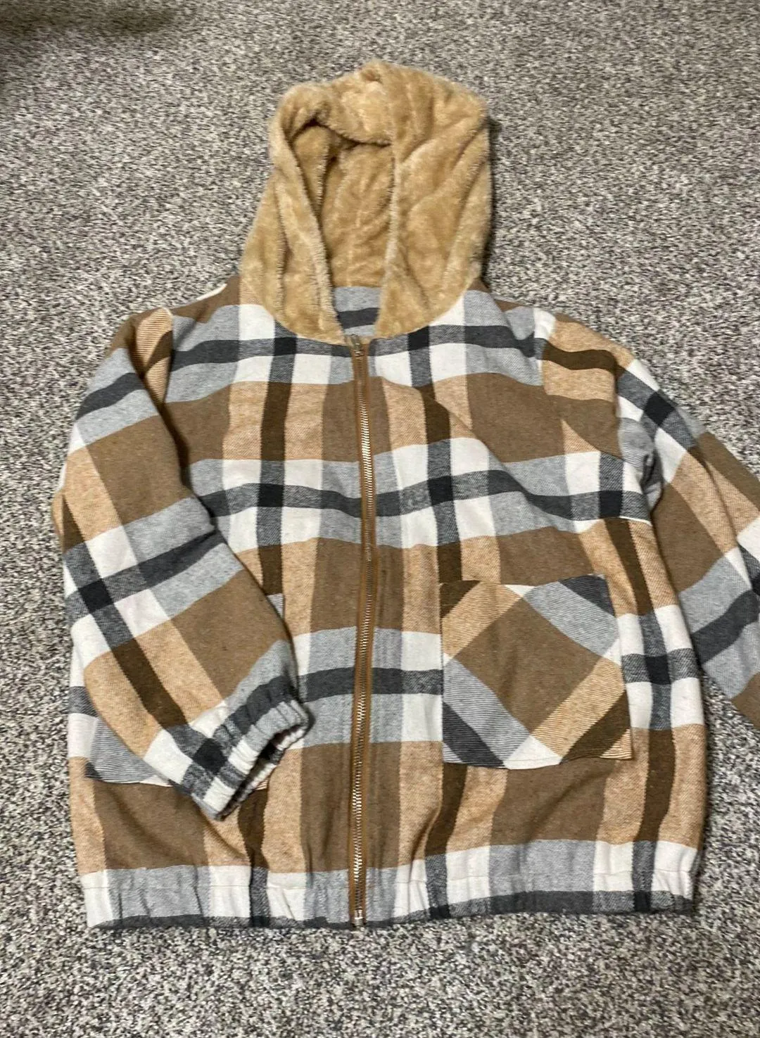 Hooded Fur Lined Jacket - Image 2