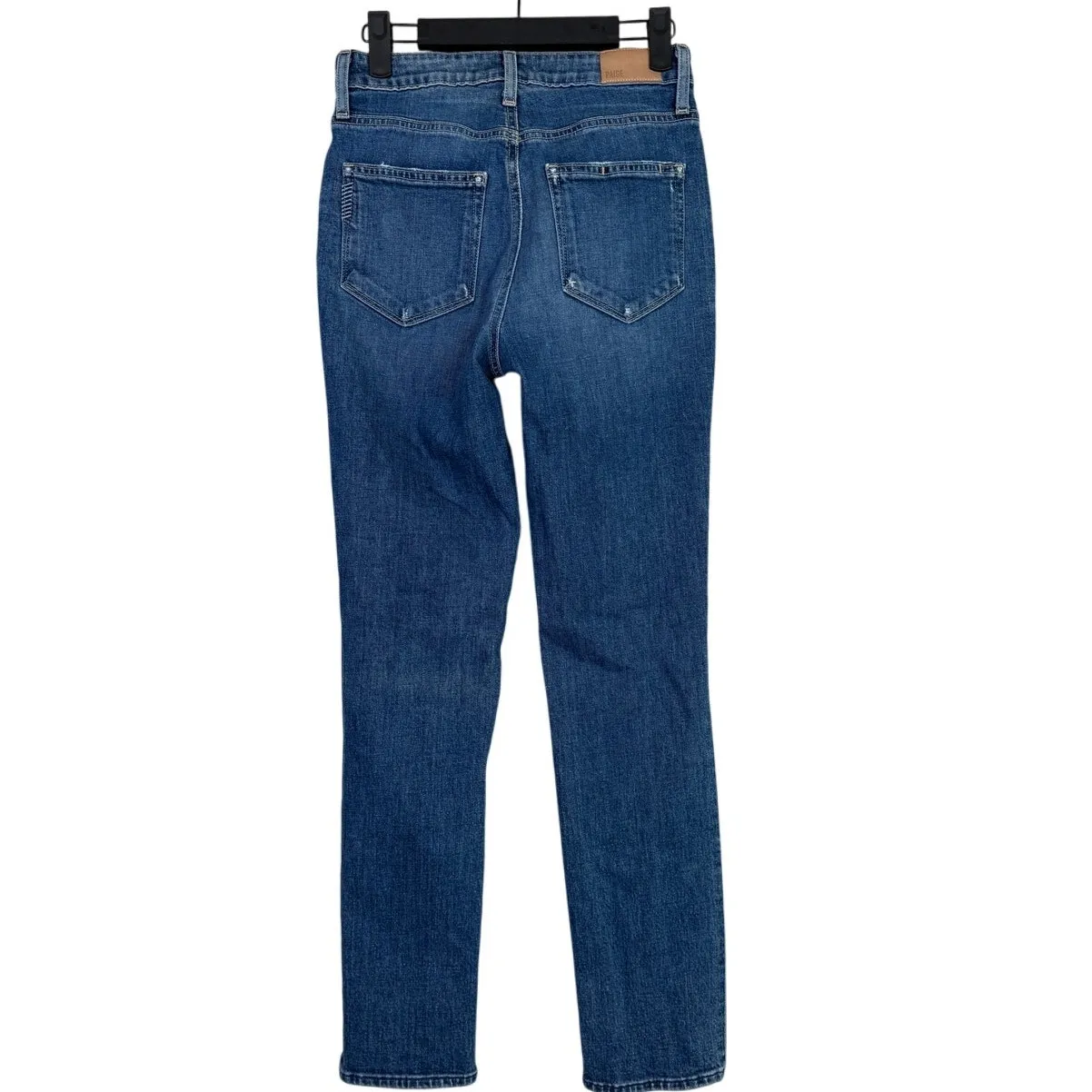 Anthropolgie Paige Sarah Slim Cropped Classic High Rise Distressed Jean 26 Blue - Image 5